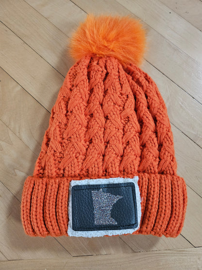 MINNESOTA hats with pom pom