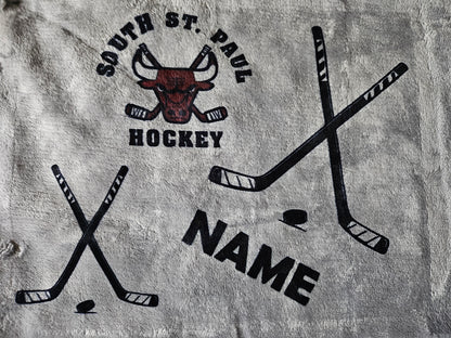 IGH/SSP youth Hockey  FUNDRAISER - Personalized Hockey Blanket