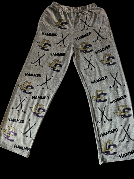 Custom Sports Pajama pants - YOUTH add your Sport(s) logo & Name