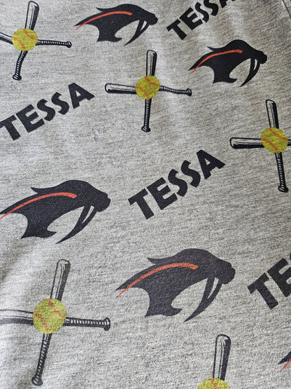 SHAKOPEE SABERS SOFTBALL FUNDRAISER - Custom Sports Youth Pajama pants(CLOSES MARCH 29th)