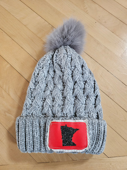 MINNESOTA hats with pom pom