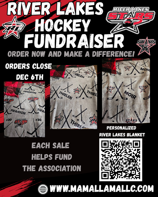 RIVER LAKES FUNDRAISER - Personalized Hockey Blanket