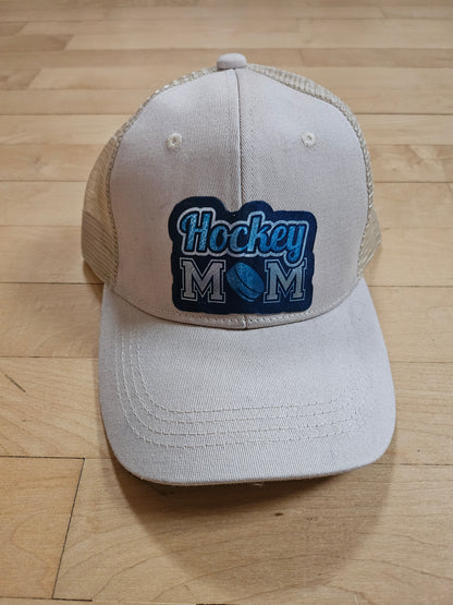 Trucker style hockey hats