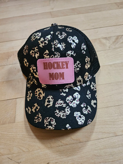 Trucker style hockey hats