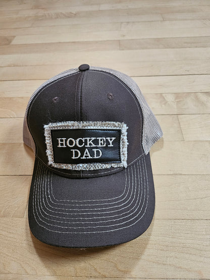 Trucker style hockey hats