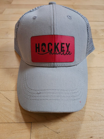 Trucker style hockey hats
