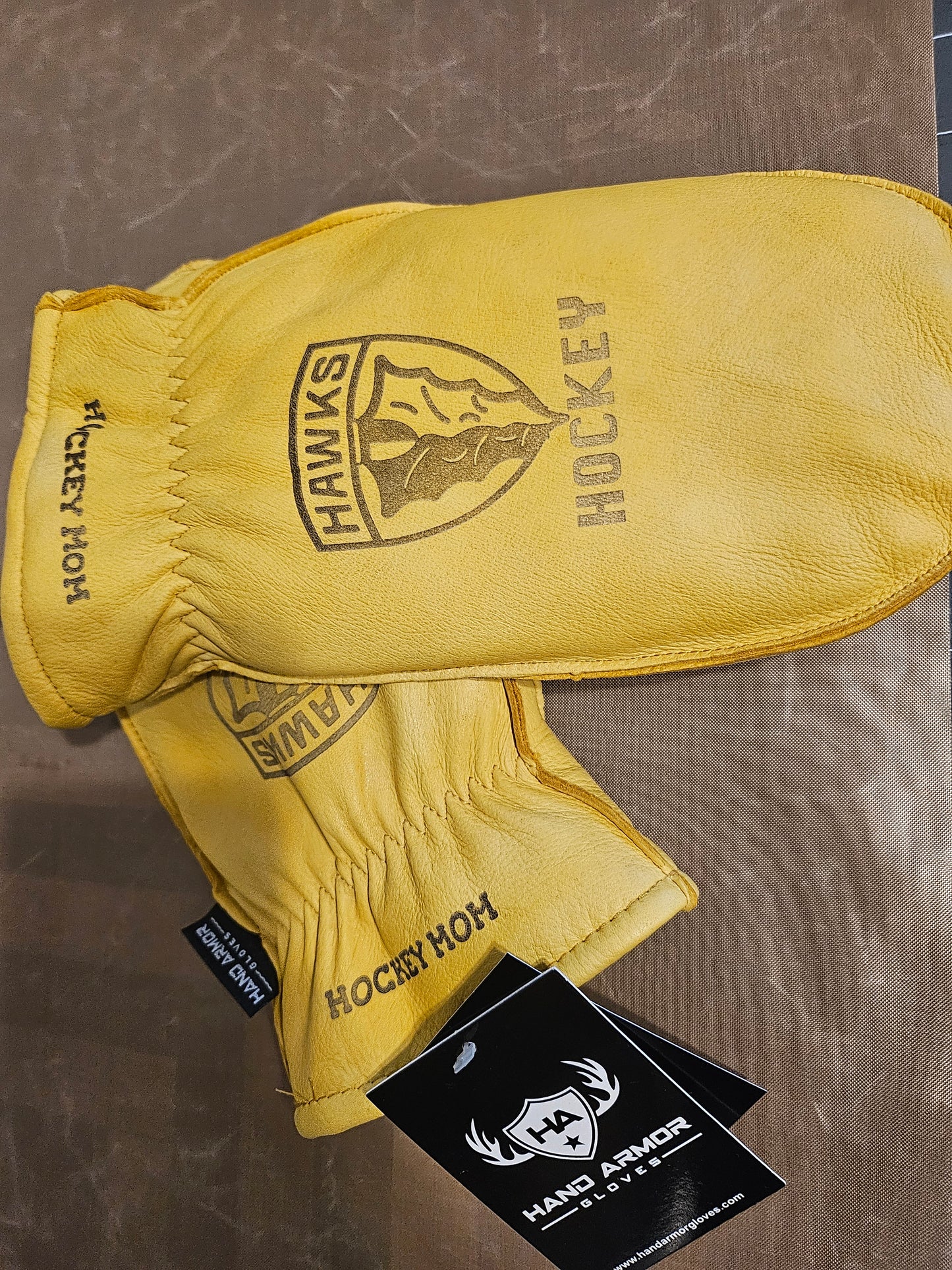 BALDWIN- Lined Deerskin personalized chopper mittens