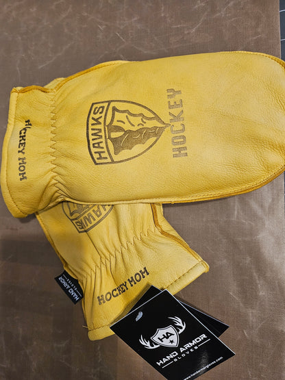 BALDWIN- Lined Deerskin personalized chopper mittens
