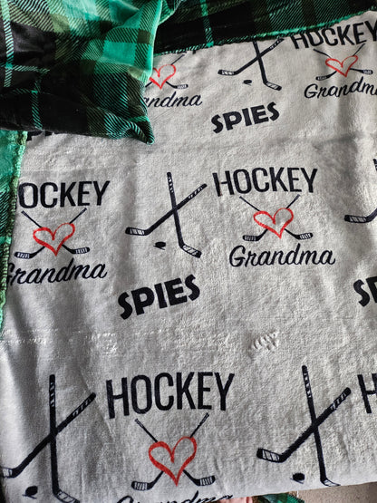 CUSTOMIZED luxe plush blanket - ADD YOUR SPORT(s)