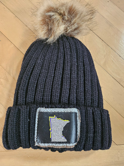 MINNESOTA hats with pom pom