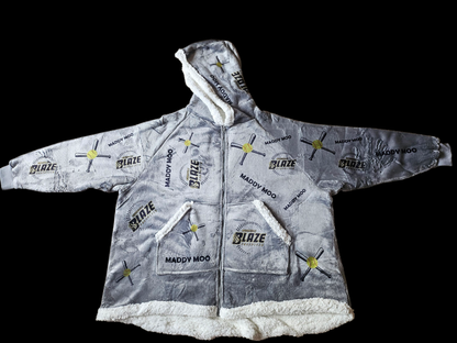 Personalized wearable blanket Pullover hoodies - Add your sports/names/logos