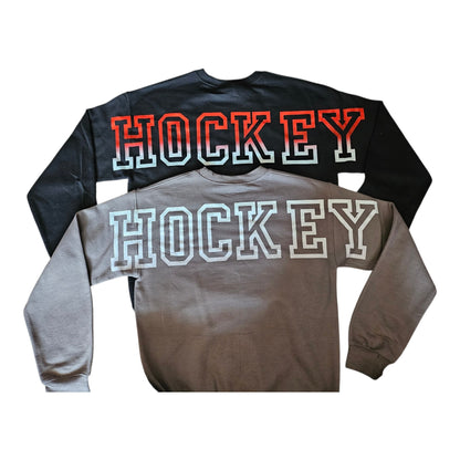 LARGE letter Adult Hoodie / Crewneck - pick your sports