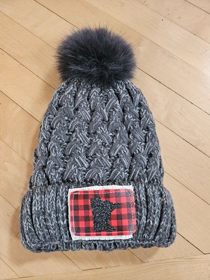 MINNESOTA hats with pom pom