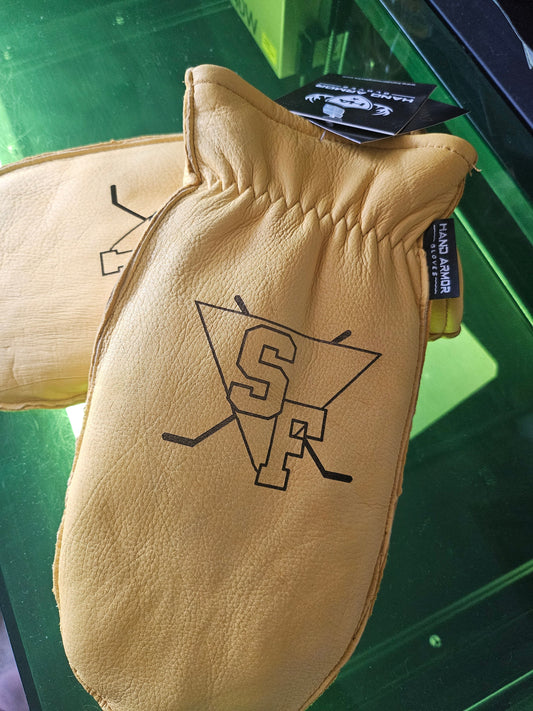 FLYERS  - Lined Deerskin personalized chopper mittens