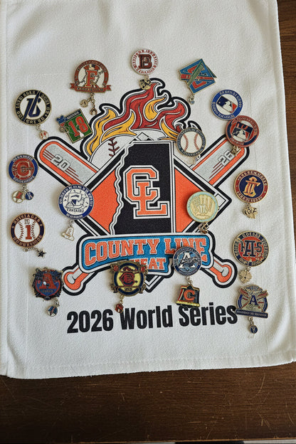 Rally or pin trading towels - add your customization