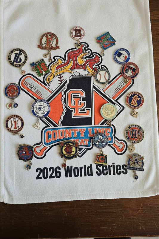Rally or pin trading towels - add your customization