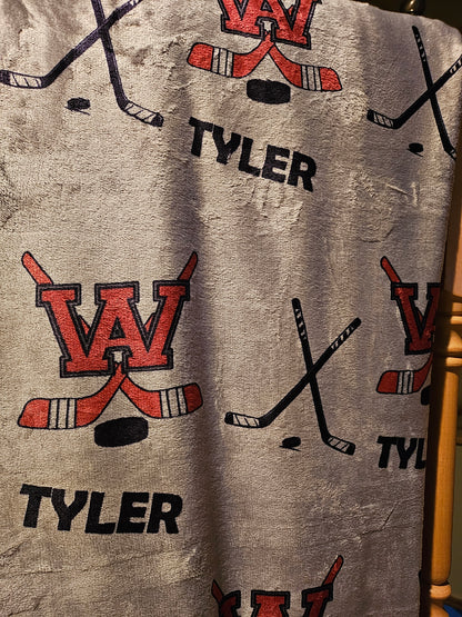 Amery FUNDRAISER - Personalized Hockey Blanket