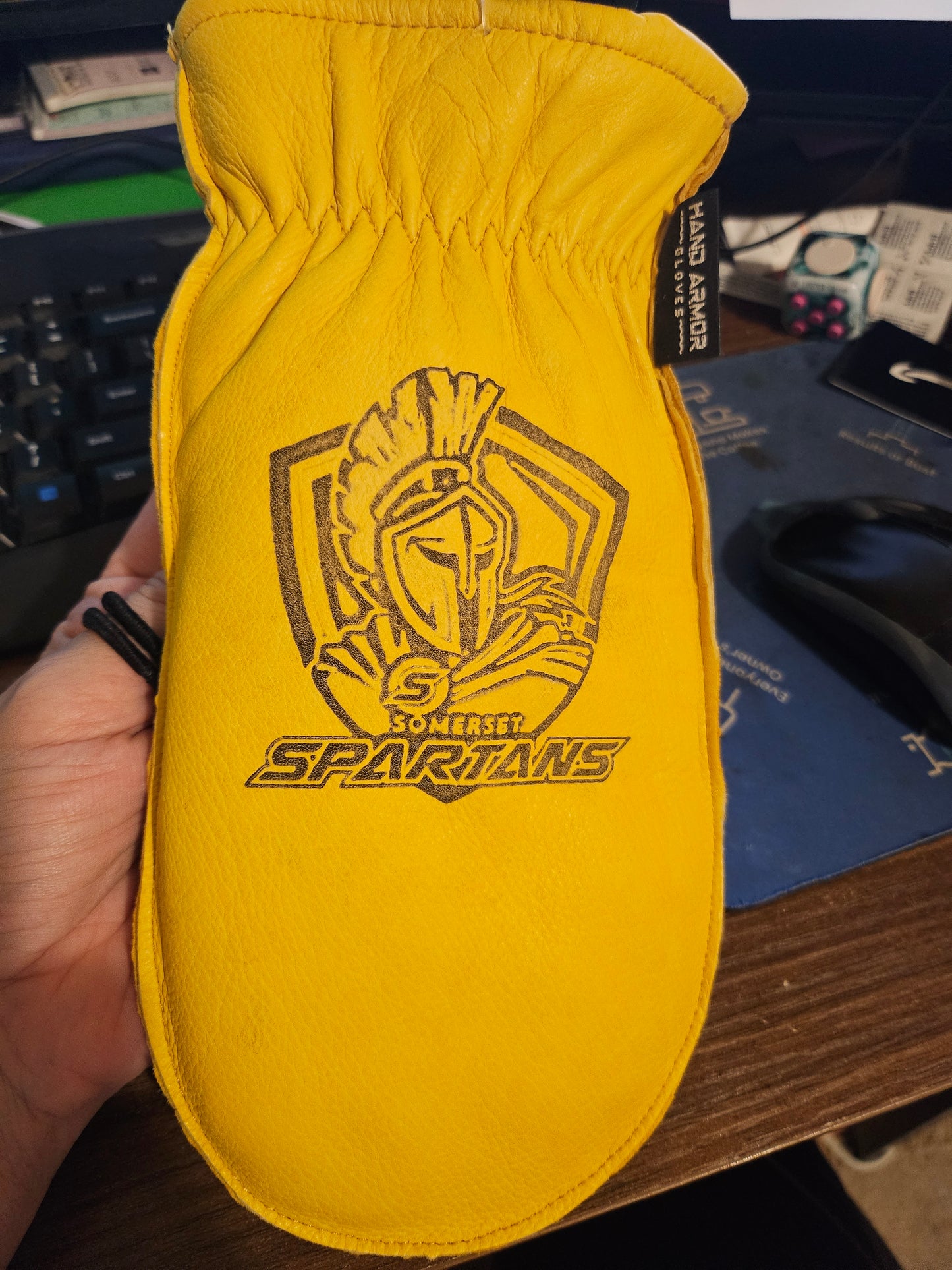 SOMERSET  - Lined Deerskin personalized chopper mittens