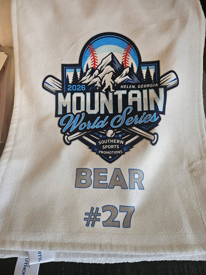 Rally or pin trading towels - add your customization