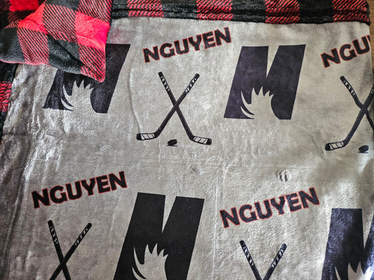 MOOSE YOUTH HOCKEY BLANKETS - EXCLUSIVE PRINT - PERSONALIZED