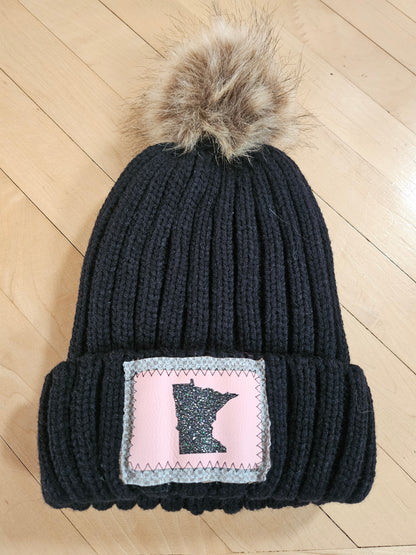 MINNESOTA hats with pom pom