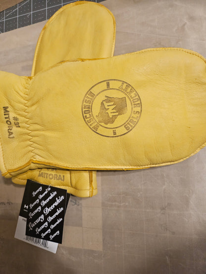 SPARTA  - Lined Deerskin personalized chopper mittens