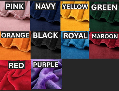 CUSTOMIZED luxe plush blanket - ADD YOUR SPORT(s)