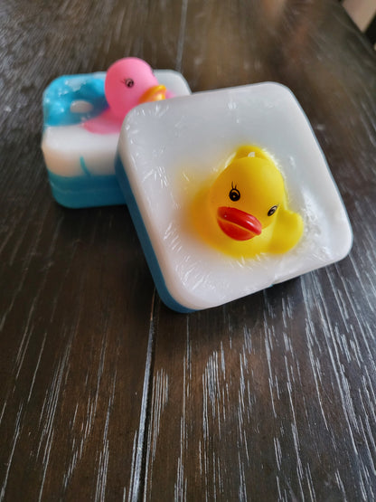 Homemade kids ducky soap -unscented with goat milk base