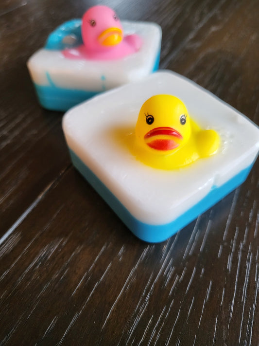 Homemade kids ducky soap -unscented with goat milk base